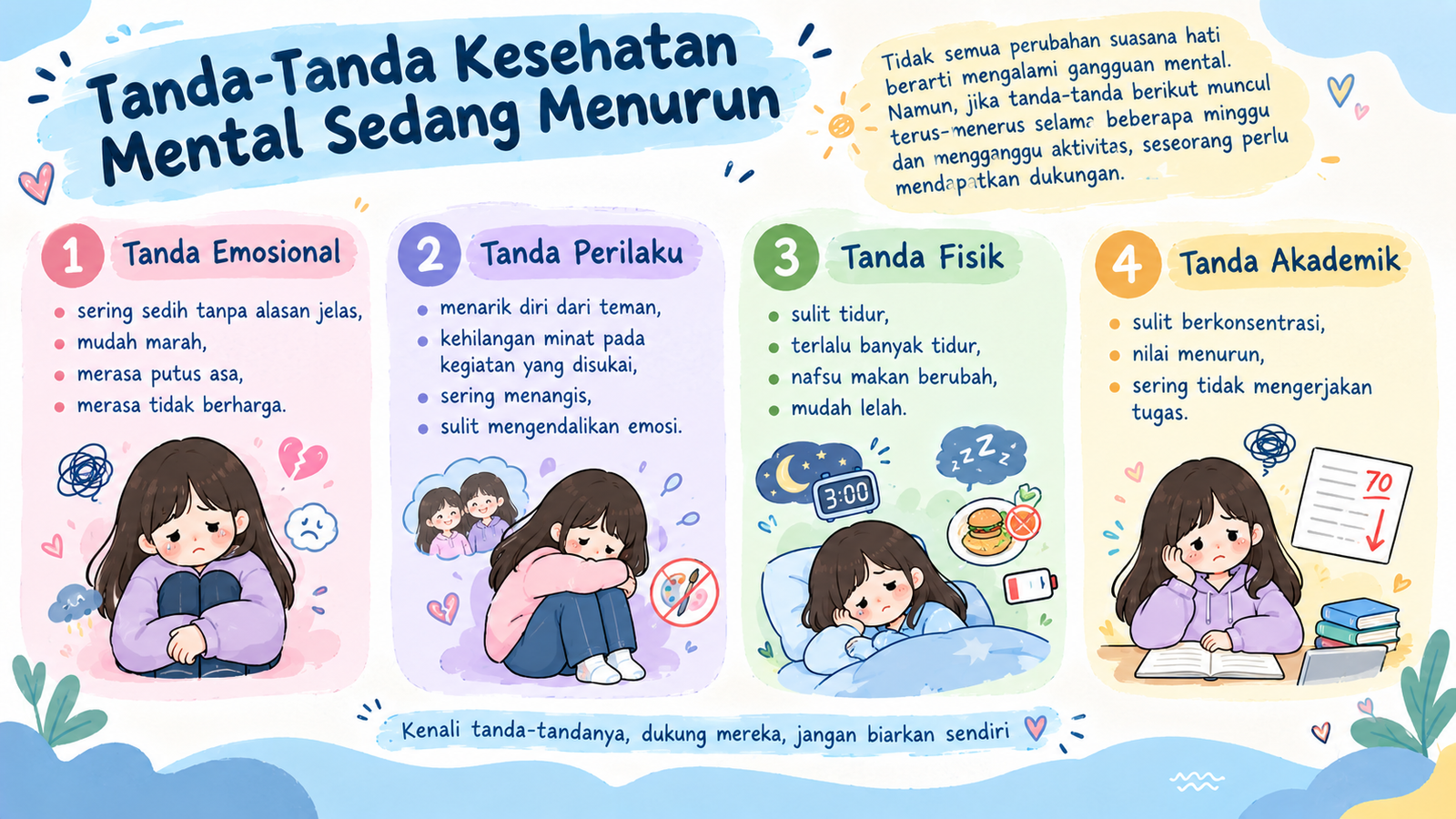 Tanda-tanda Kesehatan Mental Menurun
