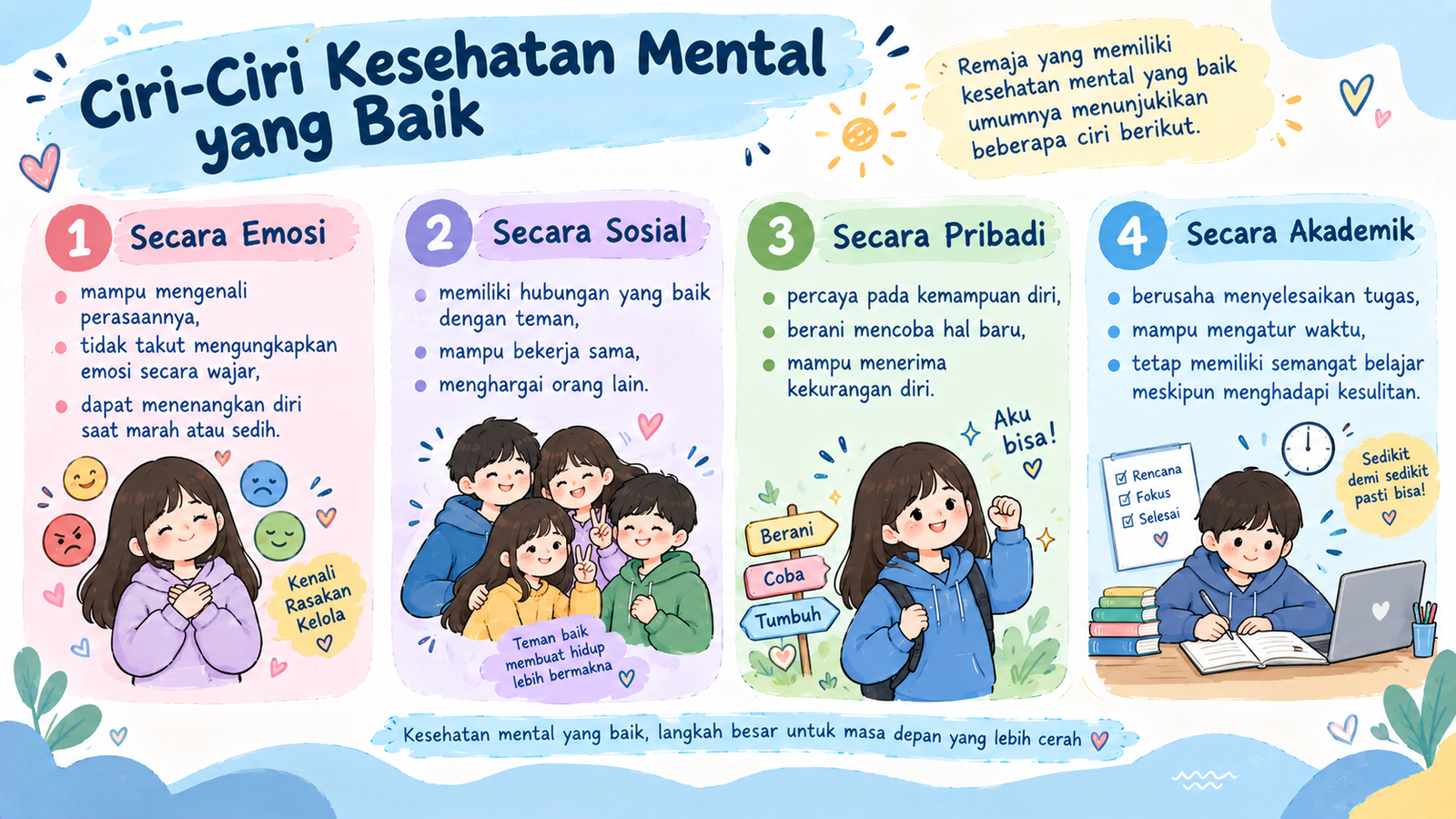 Ciri-ciri Kesehatan Mental Yang Baik